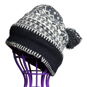 Vintage Capello Knit Winter Toque – Fair Isle Tassel Pom | Made in Canada